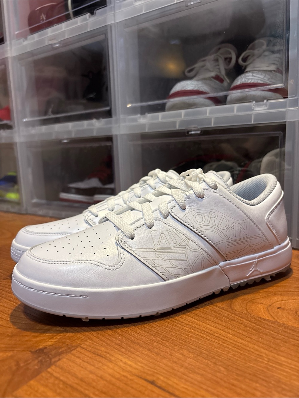 Air Jordan Nu Retro 1 Low Golf Pure Platinum FZ4153-100 Golf Shoes Men’s Sz 8.5